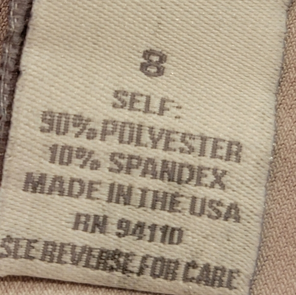 Dressbarn brand dress featuring a mixed floral & animal print in earthy brown 8 - Picture 13 of 13